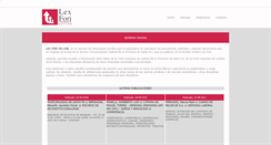 Desktop Screenshot of lexforionline.com